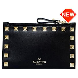 Cartera de cuero con solapa y tachuelas ROCKSTUD VALENTINO