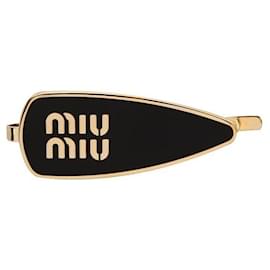 Enamel Metal Hair Clip - Miu Miu