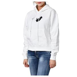 Jumbo Marker Arrow Hoodie Weiß - Off White