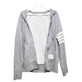 Thom Browne Felpa con cappuccio Classic Loopback con zip