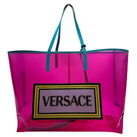 Vintage Logo PVC Shopper Tasche - Versace