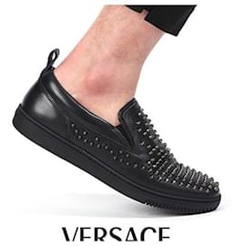 Mocassini con borchie metalliche - Versace