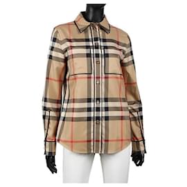 Burberry Camisa de cuadros exagerada