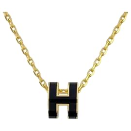 Pendentif Mini Pop Hach Or Noir - Hermès