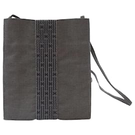Hermès Borsa a tracolla in tela Eline Huruto Grigio Carbone