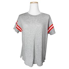 Melange Grau Rotem Saum T-Shirt - Rag & Bone