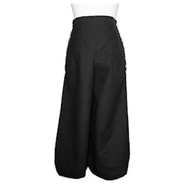 Pantalones de algodón negros en forma de barril - Chanel
