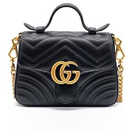 Gucci Borsa a spalla Marmont Mini con manico superiore