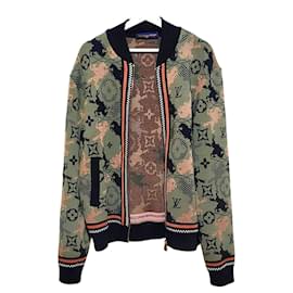 Louis Vuitton Jacquard-Woll-Bomberjacke
