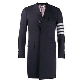 Thom Browne Striped High Armhole Plain Weaving Wool