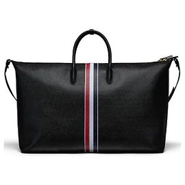 Thom Browne Borsa da viaggio in pelle a grana di ciottolo