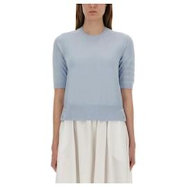 Stitch Pointel Bar T-Shirt - Thom Browne