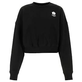 Kurzes Sweatshirt mit Blumenstickerei - Kenzo