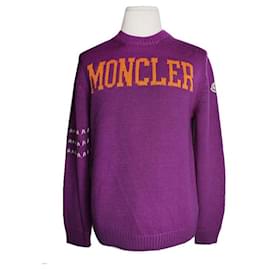 Violetter Woll Herren Strickoberteil - Moncler