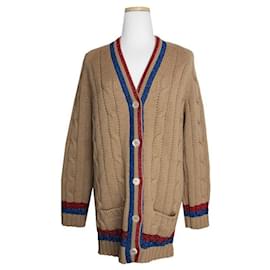 Leicht brauner Wollstrick-Cardigan - Gucci