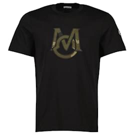 Moncler Baumwoll-T-Shirt mit Monogramm