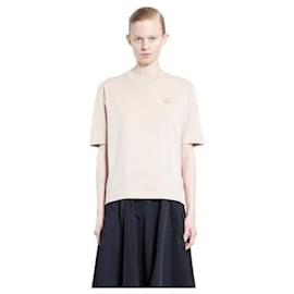 Baumwoll-T-Shirt mit Silikon-Logo-Patch - Moncler