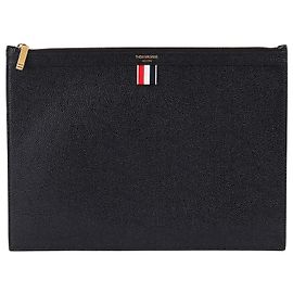 Thom Browne Grande borsa a mano in pelle nera