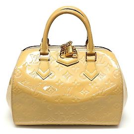 Louis Vuitton Borsa tote Montana in Monogram Vernis Beige Noisette