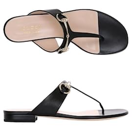 Gucci Sandali infradito in pelle Horsbit