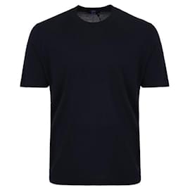 Navy Wollstrick T-Shirt - Kiton