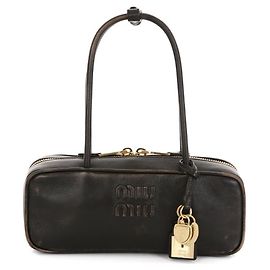 Miu Miu Piccola borsa a spalla in pelle nappa rinforzata