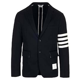 Bar Stripe Unconstructed Jacket - Thom Browne