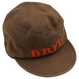Burberry Cappello XL con applicazione logo marrone cioccolato Brid Kids