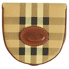 Portafoglio in tela con logo Check - Burberry