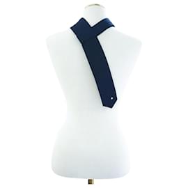 Herren GG Logo Wollstrickkrawatte - Marineblau - Gucci