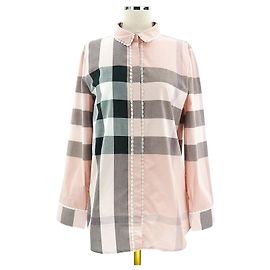 Burberry Camisa de encaje rosa
