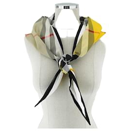 Sciarpa a triangolo gialla in cotone - Burberry