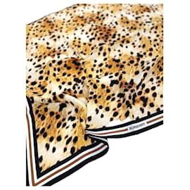 Sciarpa in seta con stampa leopardata - Burberry