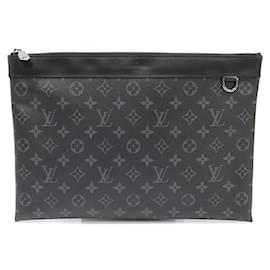 Louis Vuitton Pochette Clutch in Tela Monogram Eclipse