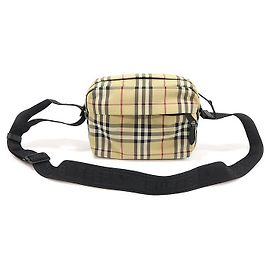 Burberry Bolso cruzado Paddy de cuadros vintage beige Archive