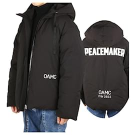 OAMC Logo Print Hoodie Padding Jacket - Moncler