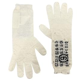 Maison Martin Margiela Guanti in lana con logo numero Maison Margiela