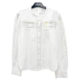 Blusa de lino y algodón con encaje Etoile Valmira - Isabel Marant