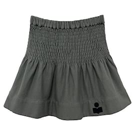 Falda Mini Smocking PACIFICA Etoile Slate - Isabel Marant