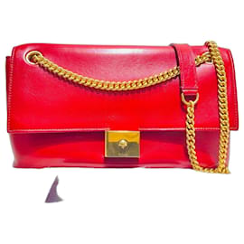Borsa a spalla con pattina in catena rossa - Mulberry