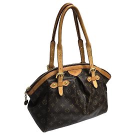 Louis Vuitton Borsa tote in tela Monogram Tivoli PM marrone