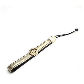 Gucci Charm in pelle oro champagne