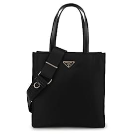 Prada Borsa a tracolla in nylon imbottito con hardware dorato