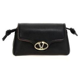 Valentino Mini borsa in pelle Napa con logo