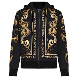 Kapuzensweatshirt mit Couture-Logo-Print - Versace