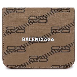 Balenciaga Signatur BB Monogramm beschichtete Geldbörse