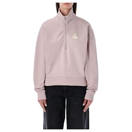 Logo-Halbzip-Sweatshirt - Isabel Marant