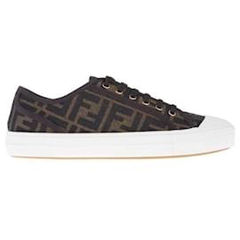 Stoff Niedrigtop Sneaker - Fendi