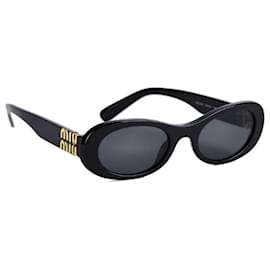 Glimmer Sonnenbrille Schwarz - Miu Miu