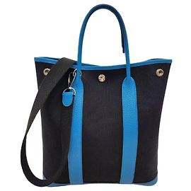 Hermès Borsa a spalla in tela con stampa da giardino